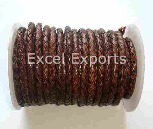 Braided Leather Round Cords