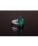 Large Oval Shaped Faceted Green Onyx Ring