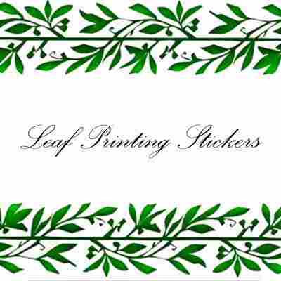 Leaf Printing Stickers