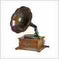 Shiny Brass Decorative Gramophone