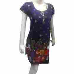 Round Neck Printed Kurti