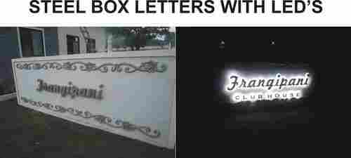 Steel Box Letter with LED