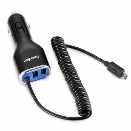 EasyAcc 25W 5A 2-Port Coiled Car Charger