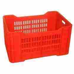 Red Rectangular Fruit And Vegetable Crate