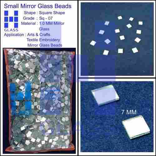 Mirror Glass Beads (Square-07 mm)