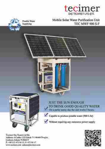 Mobile Solar Water Purifier