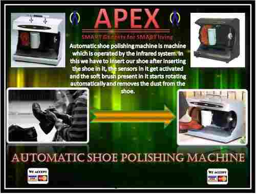 APEX Steel Finished Heavy duty Automatic Shoe Polishing Machine