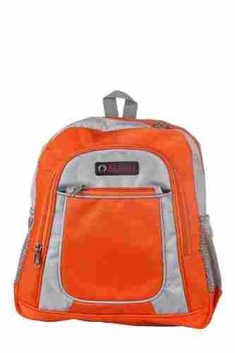Kids Waterproof School Bag Small- Orange and Grey