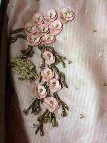 Hand Embroidered Gown Fabrics