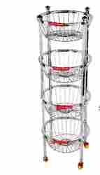 Ss Round Fruit Trolley