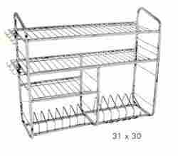 Stainless Steel Square Pipe Kitchen Stand