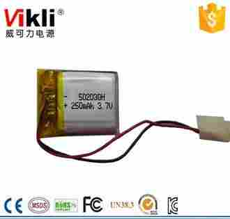 Lithium Polymer Battery 3.7V 200Mah For Bluetooth