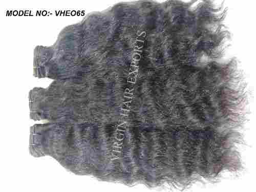100% Temple Virgin Natural Curly Hair Extension