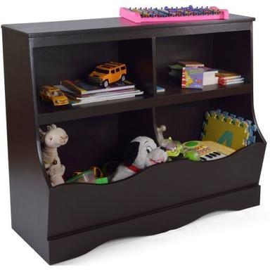 Multicolor Toy Box And Book Shelf Brown