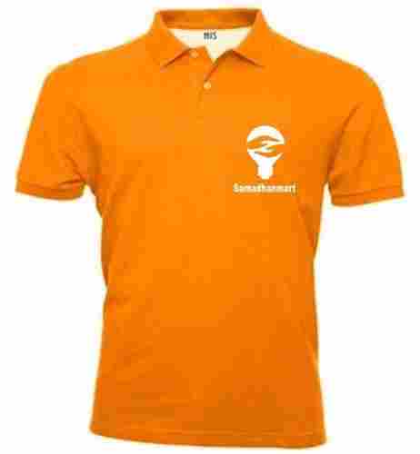 Designer Orange Mens Polo T Shirts