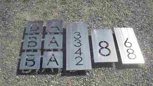 Laser Cutting Stainless Steel Letters and Numbers