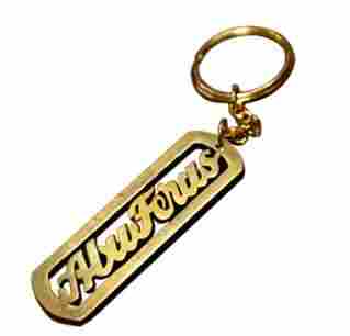 Personalised Brass Key Chain