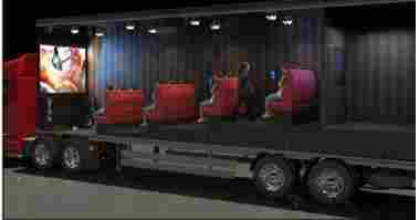 12D Cinema Motion Chair With Designed Cabin