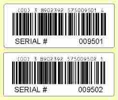 Fine Finish Barcode Label