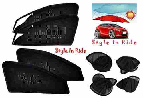 Style In Ride Foldable & Zipper Magnetic Car Sun Shades - Set of 4