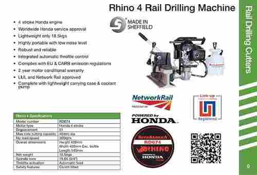 Rotabroach Rail Drilling Machine