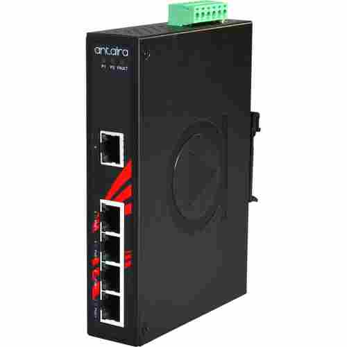 LNP-0500G-24-T/ 5-Port Industrial PoE+ Unmanaged Gigabit Ethernet Switch