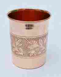 Veda Copper Embossed Glass