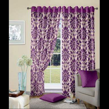 Black Out Round Purple Curtain