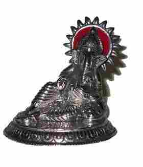 White Metal Masand Ganesha Idol