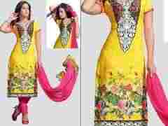 Jacquard Unstitched Salwar Suits
