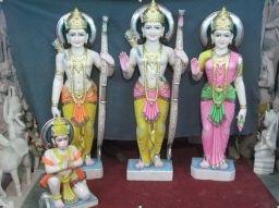 Makrana Marble Ram Darbar Statues