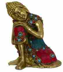 Brass Buddha Resting Statue