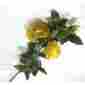 Silk Rose Yellow Flower