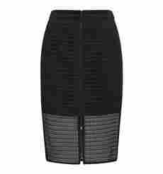 Zip Front Pencil Skirt