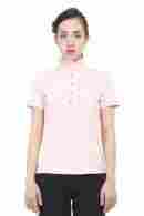 Rose Quartz Polo Neck T Shirt