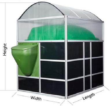 Hollow Sunlight Sheet Portable Biogas Digester