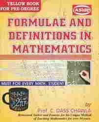 Formulae And Definitions In Mathematics Books