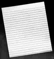 White Writing Paper