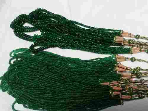 Dyed Emerald Green Smooth Beads