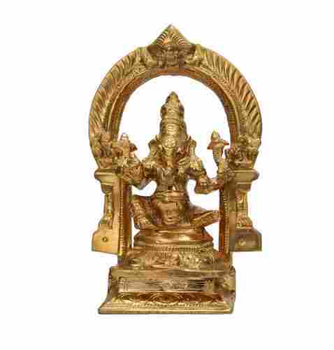 Ganesha Gold Plated Brass Idol