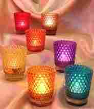 Dotted Color Candle Votive