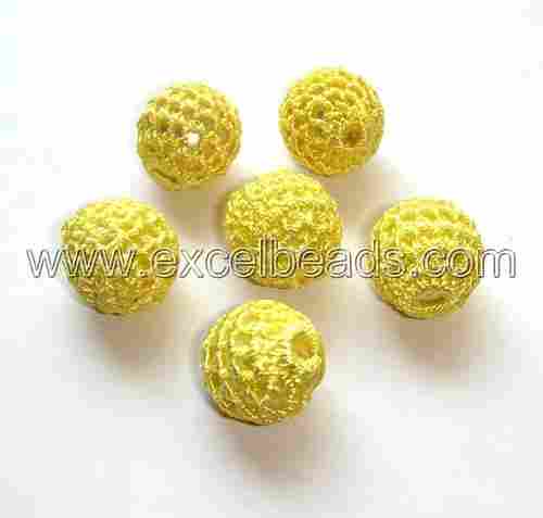 Indian Yellow Glass Beads