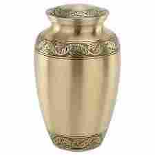 Engraved Brass Urn