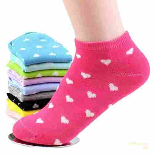 Hearts Printed Ladies Ankle Socks