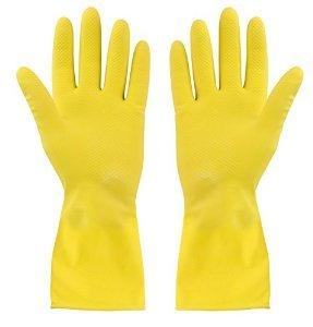 White Household Rubber Gloves
