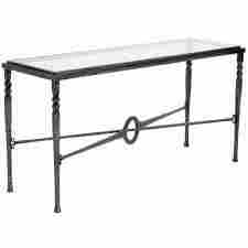 Durable Wrought Iron Console Table