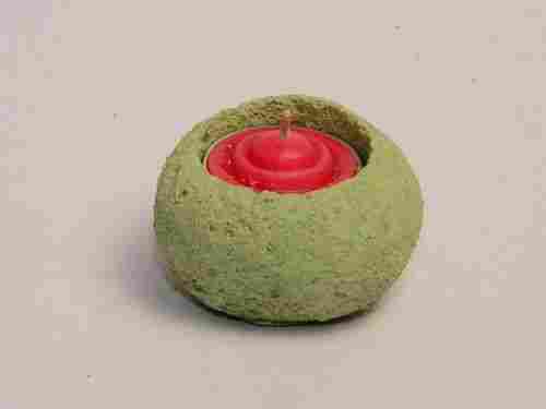 Concrete Candle Holder With Scented Candle 102 Green