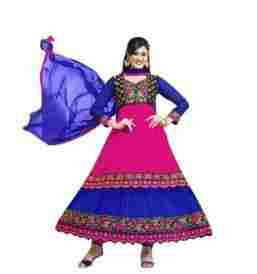 Pink Fancy Anarkali Salwar suit