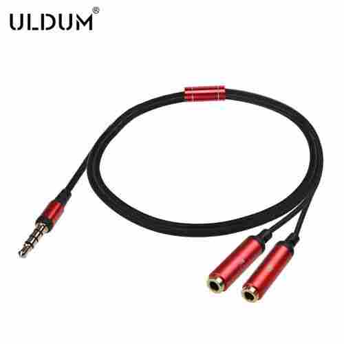 Male To 2 Female Y Splitter Headphone Extension Audio Cable