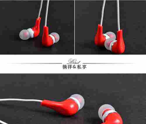 Pop Cheap Plastic Headphones with Microphone for Mobile Phones